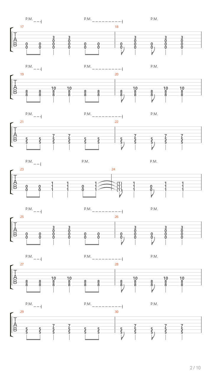 Aamun Seisaus吉他谱