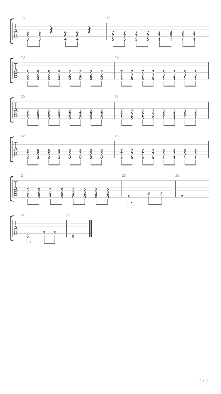 Mirame吉他谱