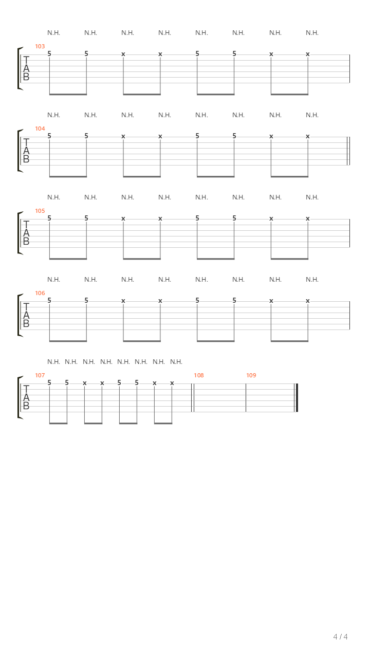 Nias Mal吉他谱