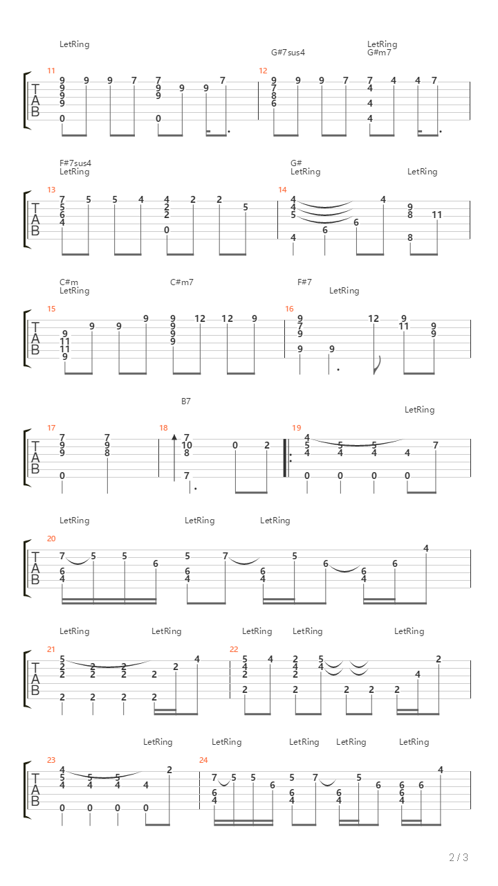 Without You吉他谱