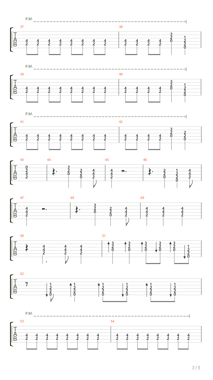 Coming Up The River吉他谱