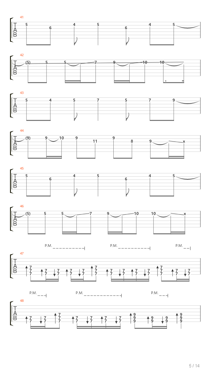 The Sleep Movement吉他谱