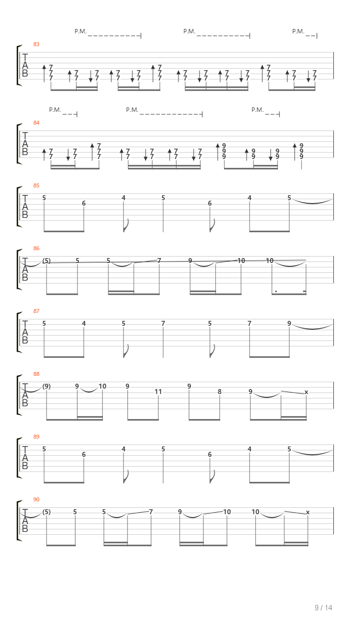 The Sleep Movement吉他谱