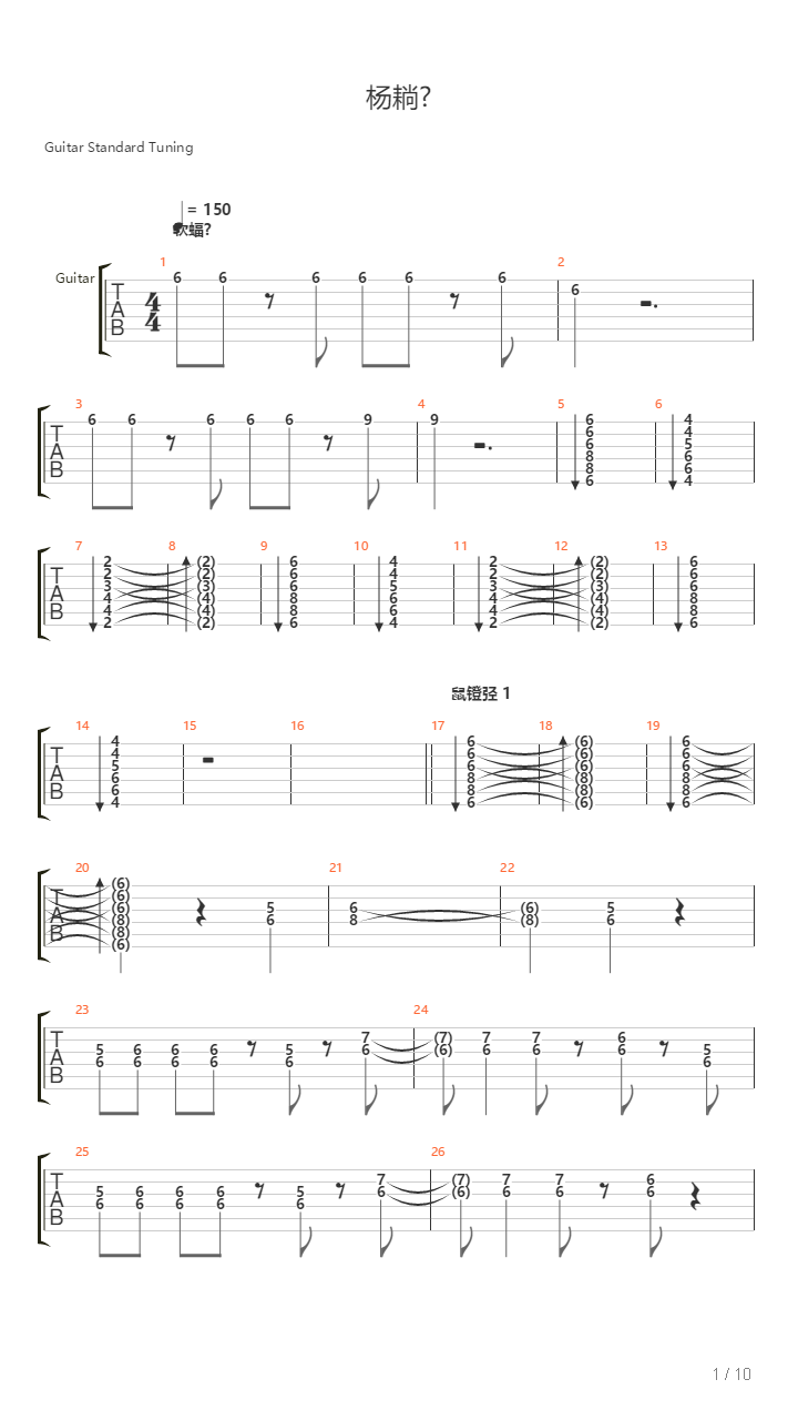 Sosny吉他谱