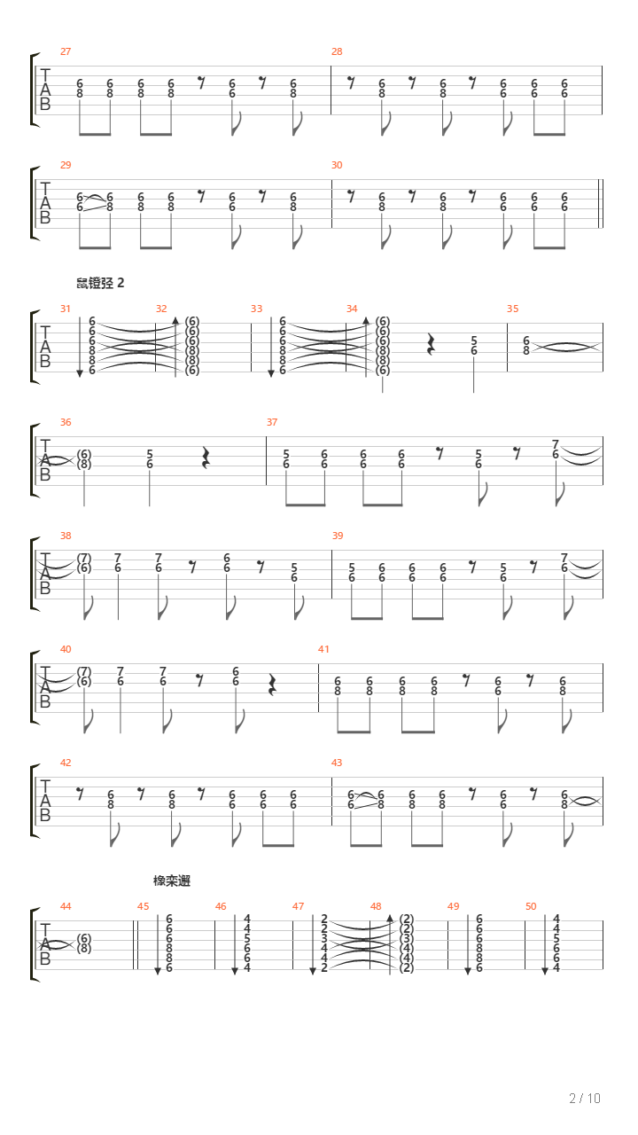 Sosny吉他谱