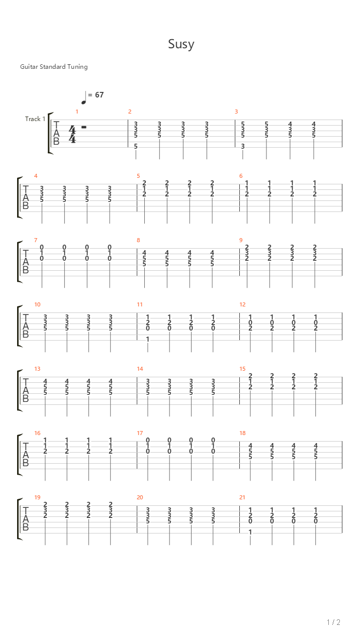 Susy吉他谱