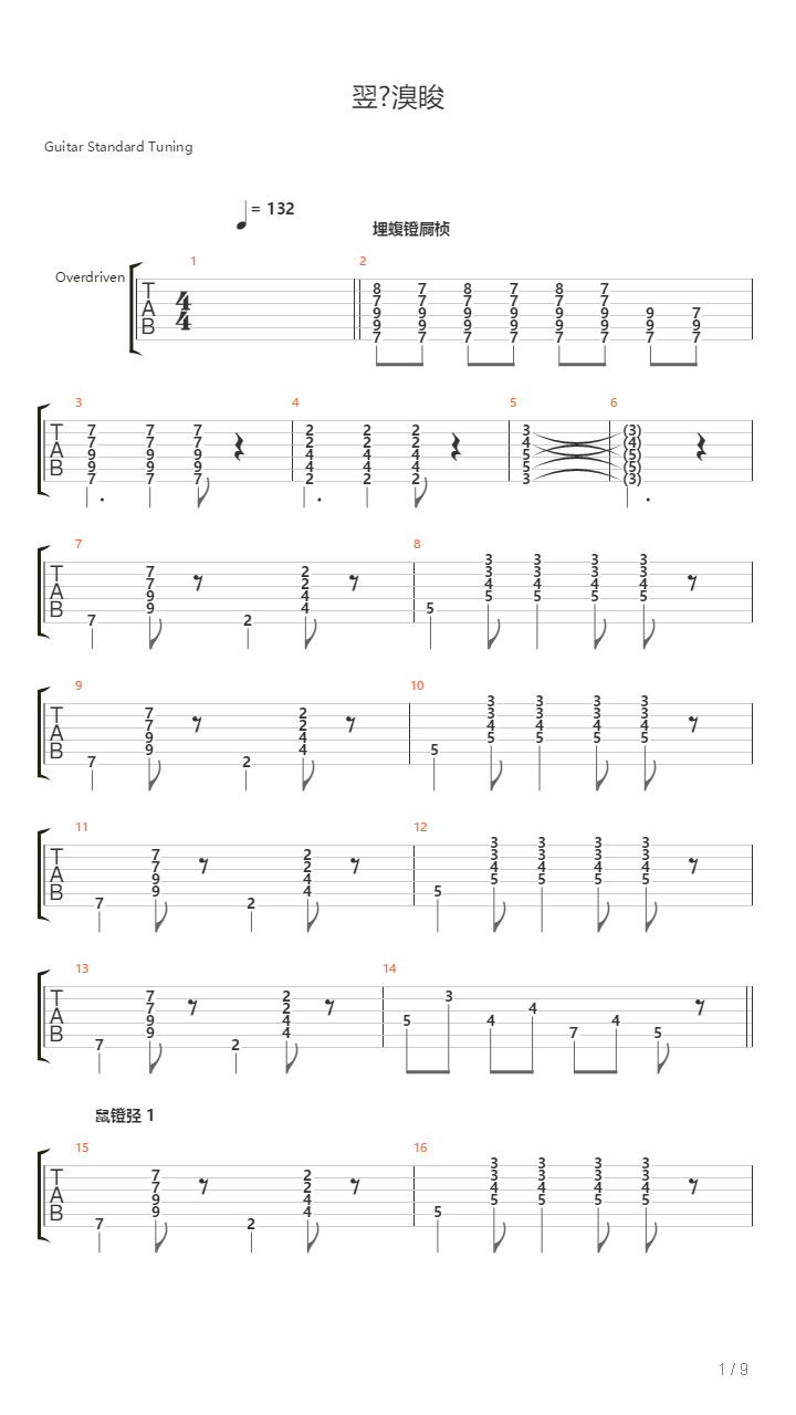 Toi Den吉他谱