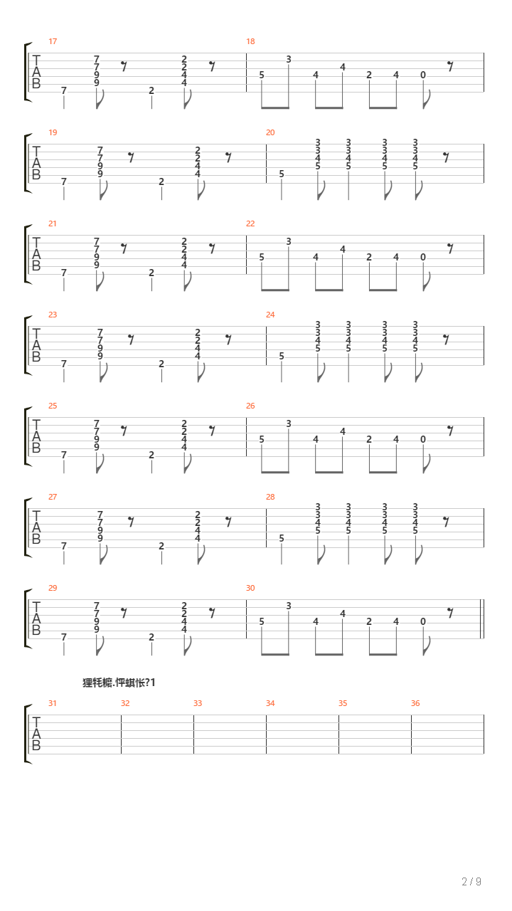 Toi Den吉他谱