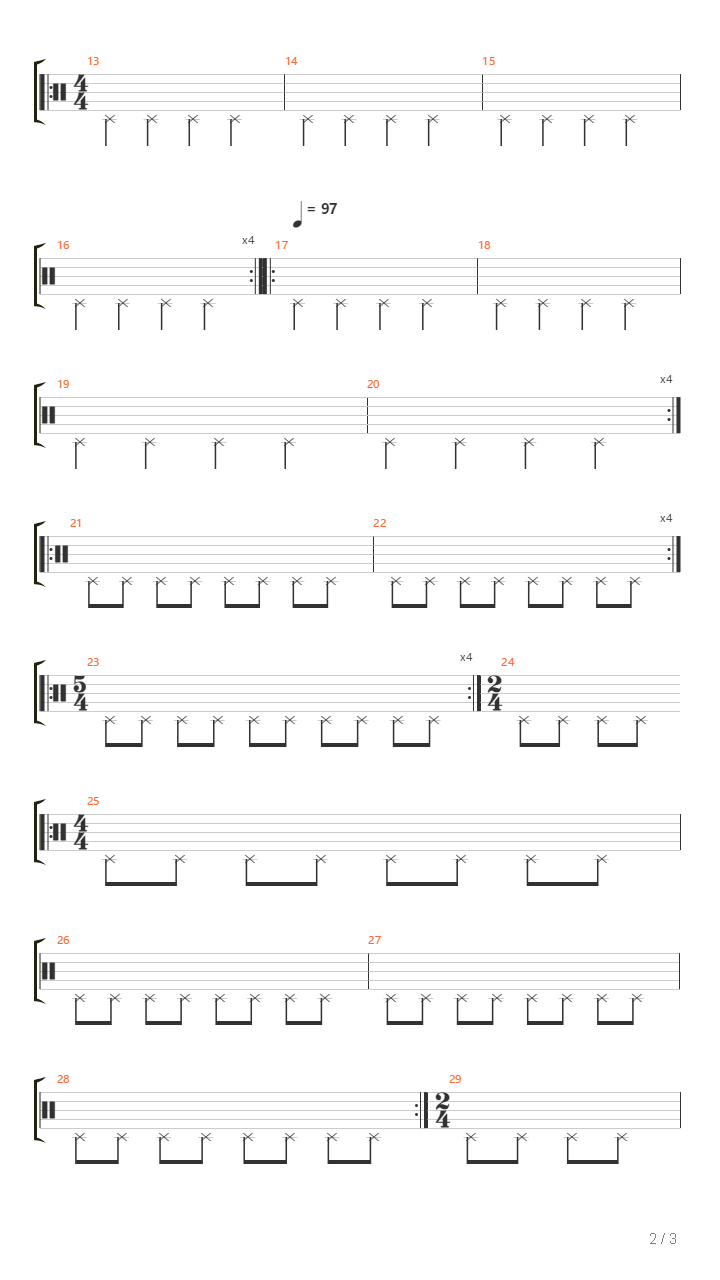 Equivocal Paragraph吉他谱