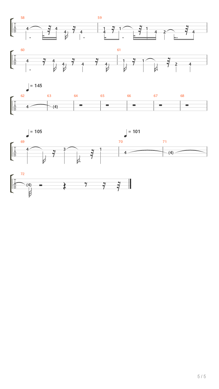 Pagsubok吉他谱