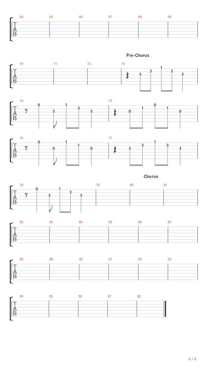 Pergi吉他谱