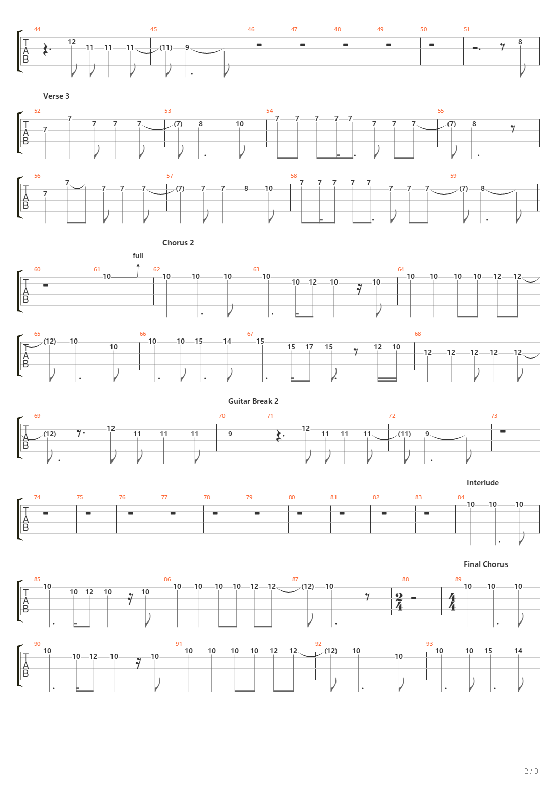 Planned Leavin吉他谱