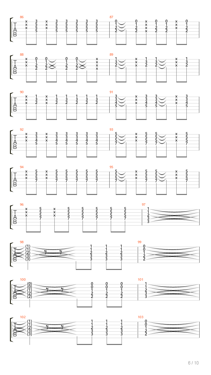 No吉他谱