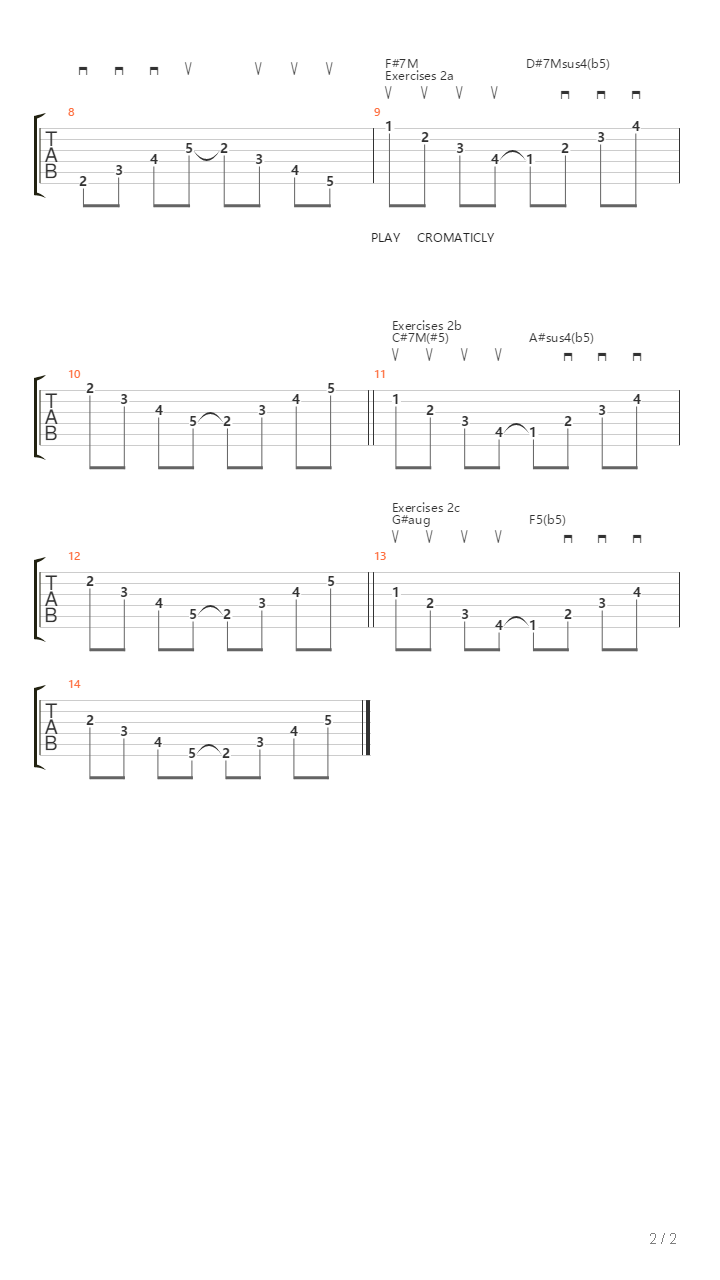 Guitar Exercises 1吉他谱