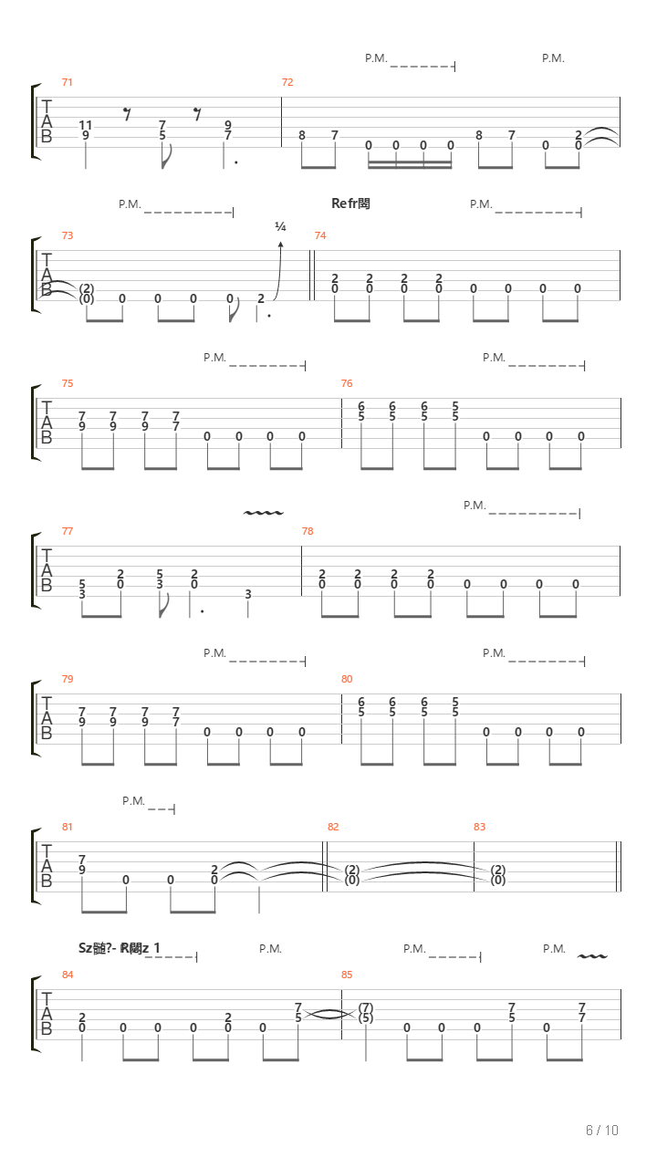 Az Aldozat吉他谱