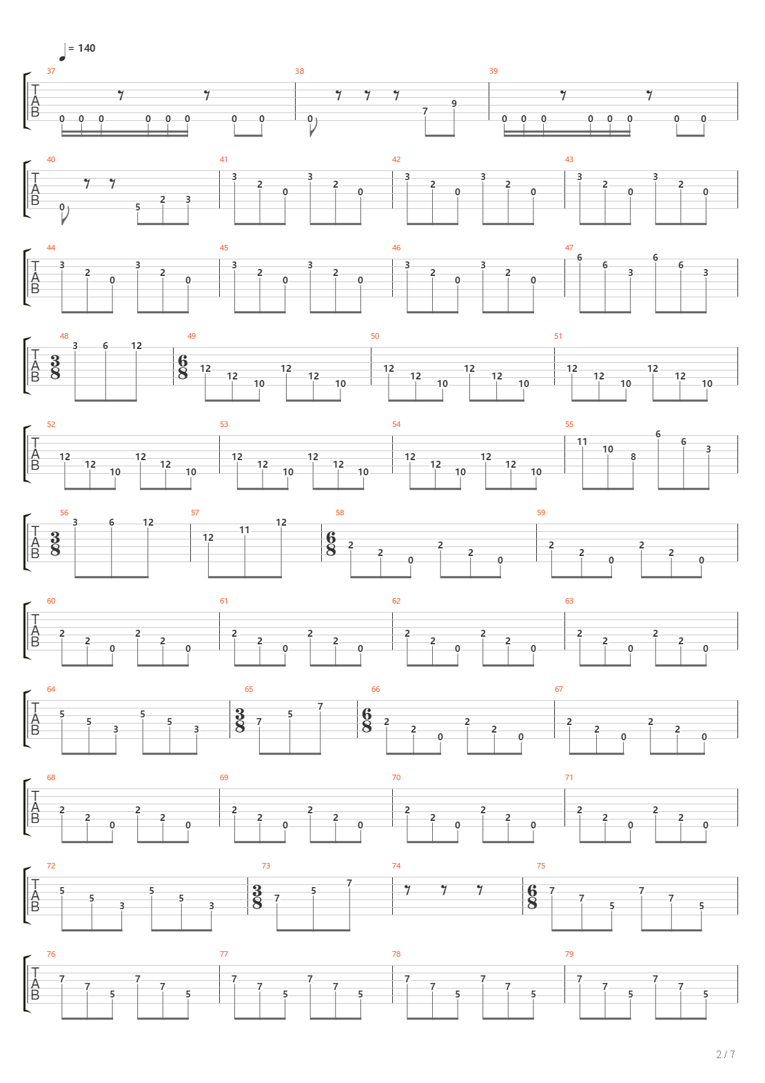 Rites Of Passage吉他谱