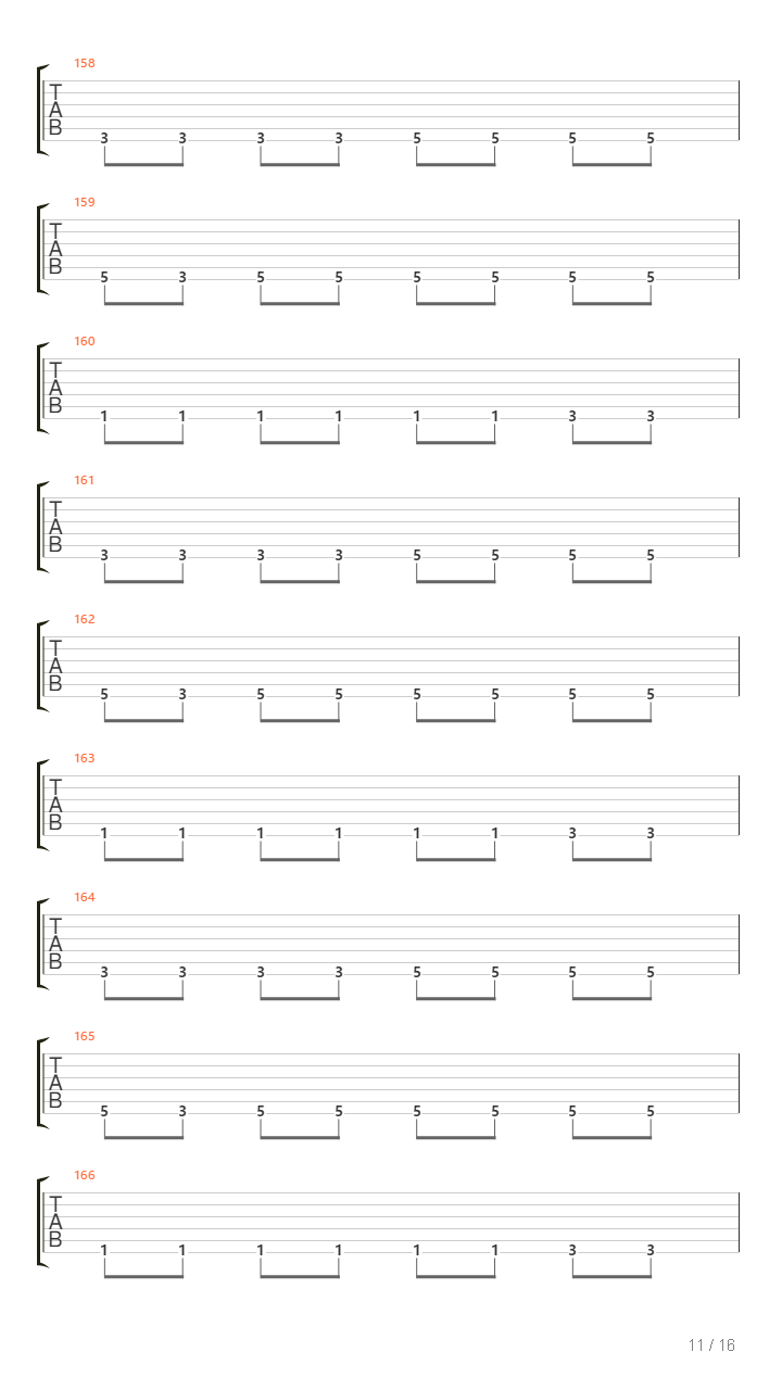 Rites Of Passage吉他谱
