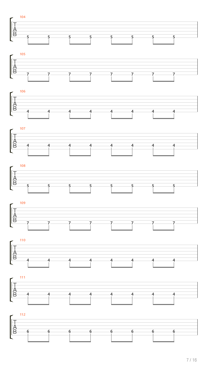 Rites Of Passage吉他谱