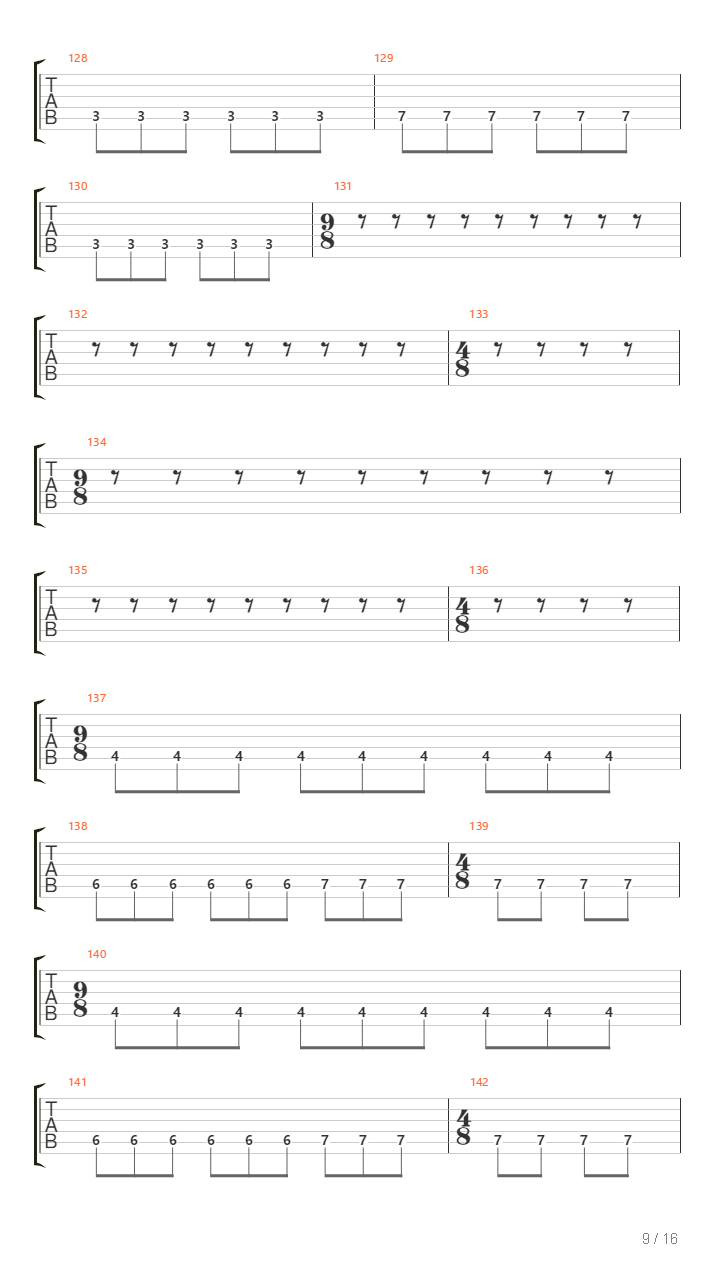 Rites Of Passage吉他谱