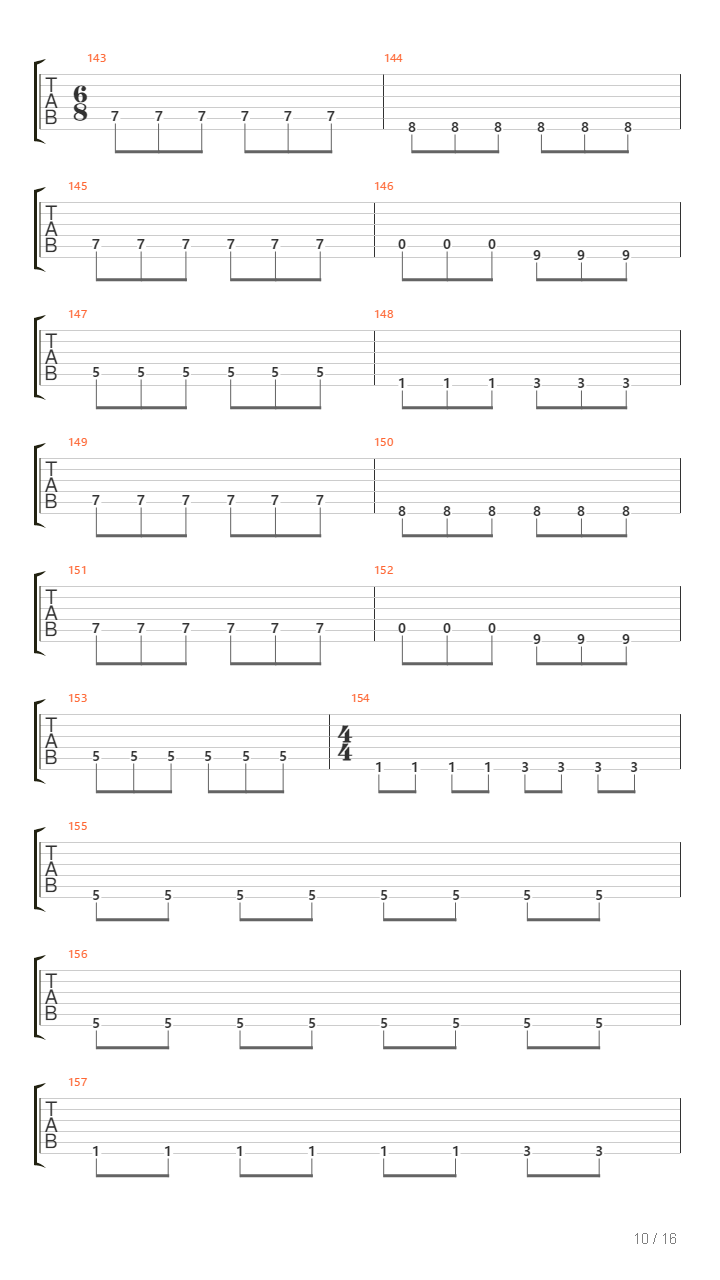 Rites Of Passage吉他谱