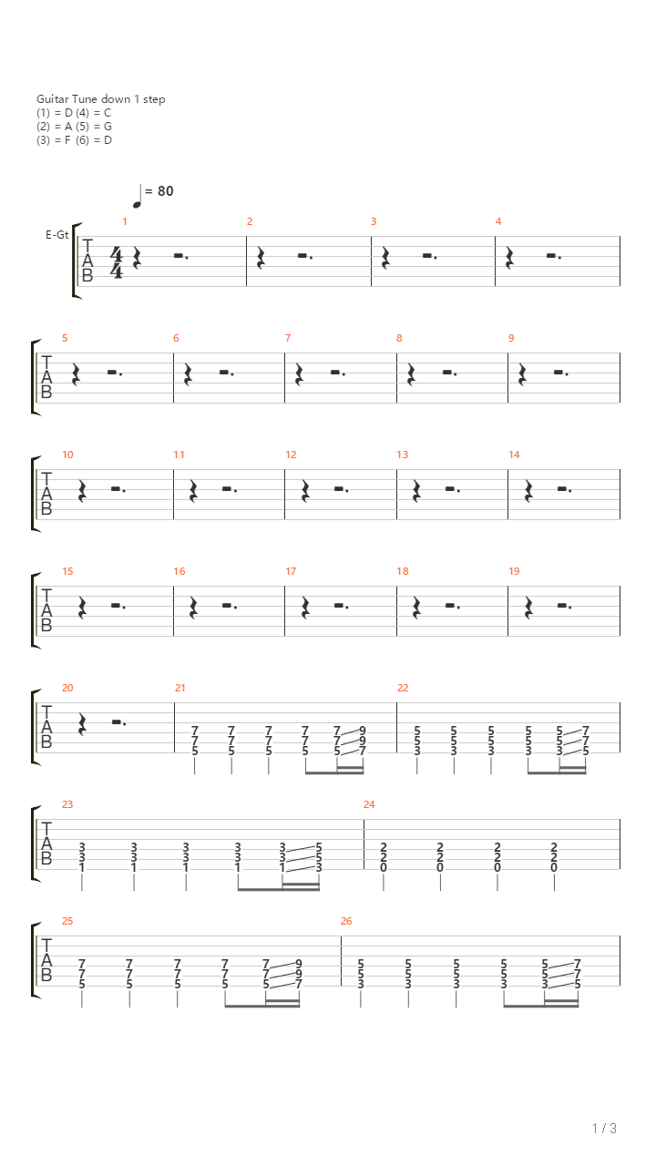 Alta Gracia吉他谱