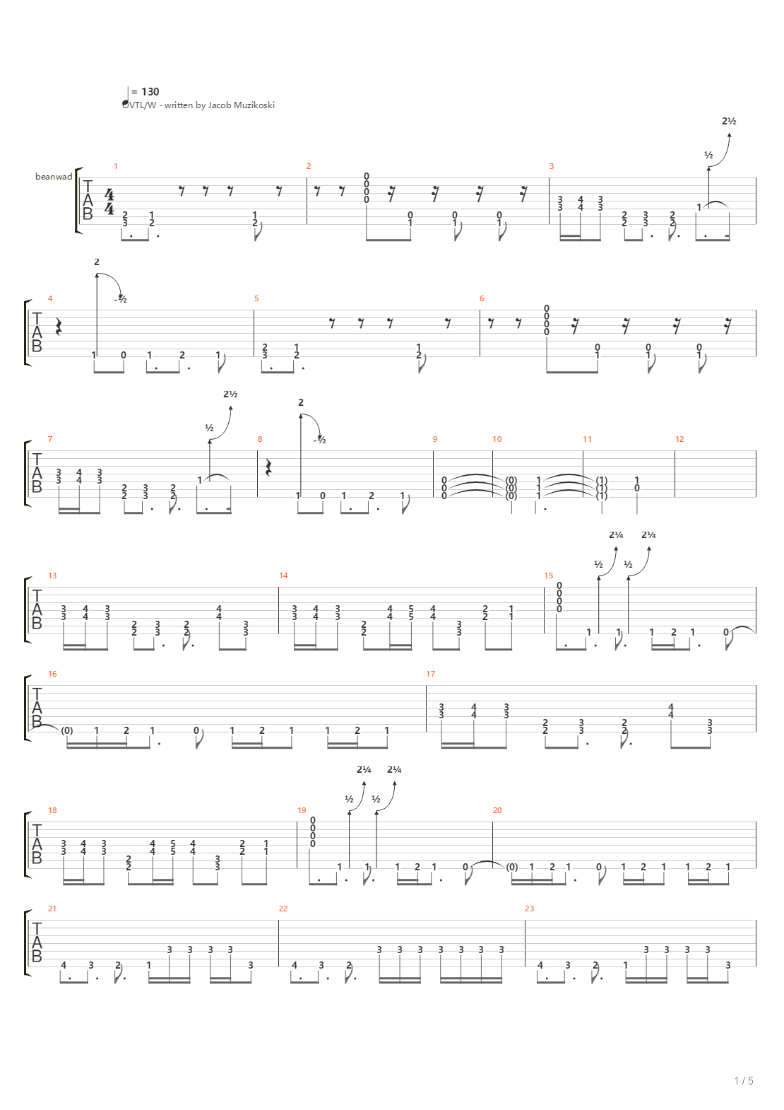 The Heist吉他谱