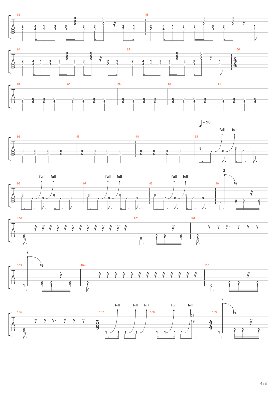 The Heist吉他谱