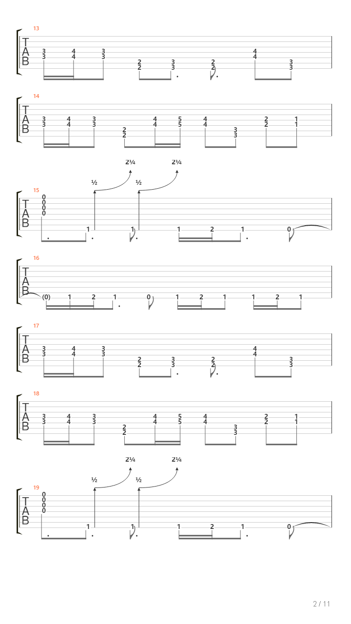 The Heist吉他谱