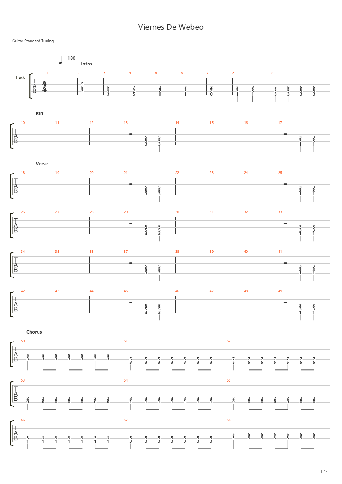 Viernes De Webeo吉他谱