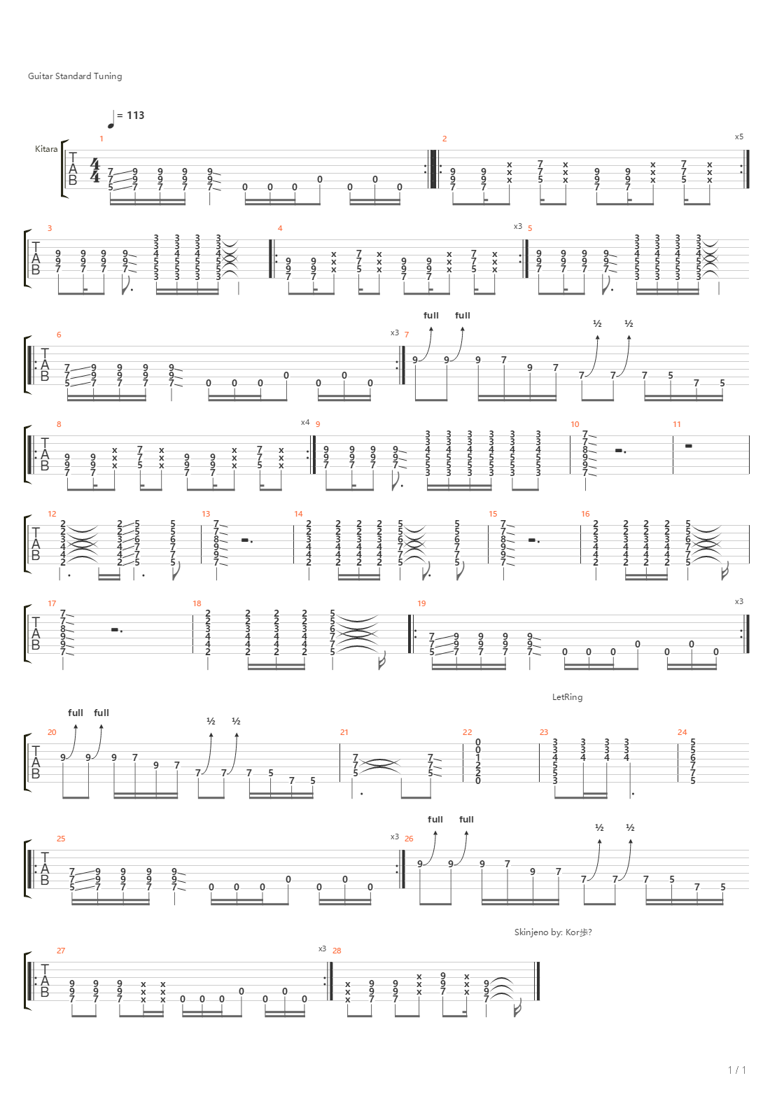 Sloboda Ili Nita吉他谱