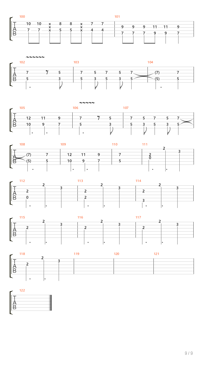 10 Rings吉他谱