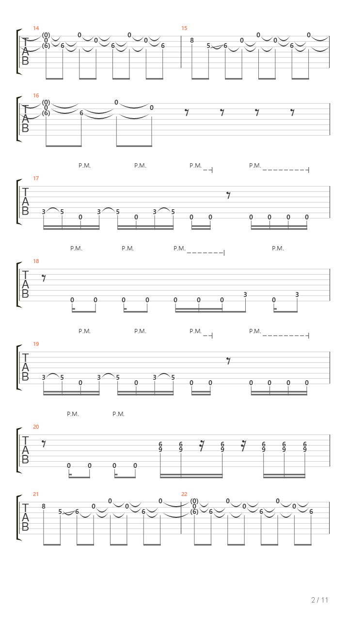 Tesla吉他谱