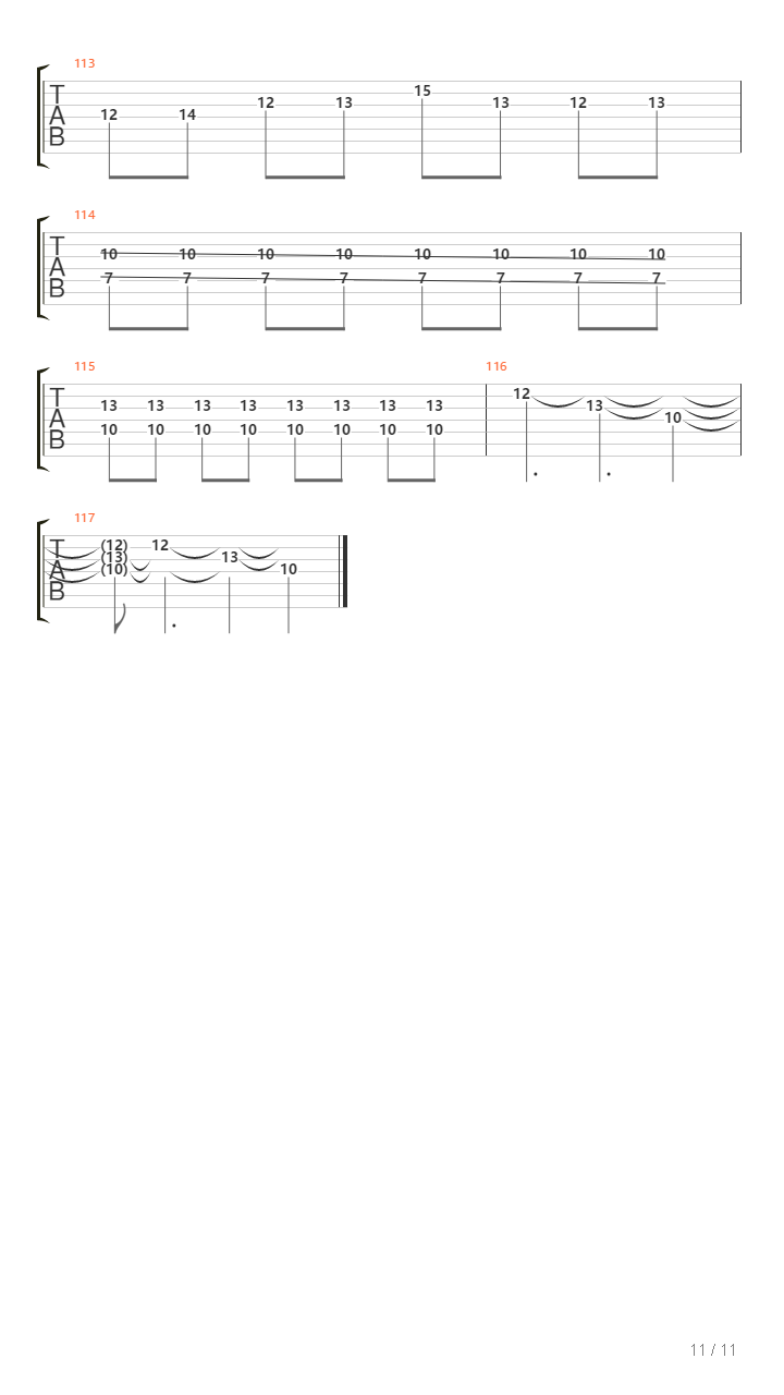 Tesla吉他谱