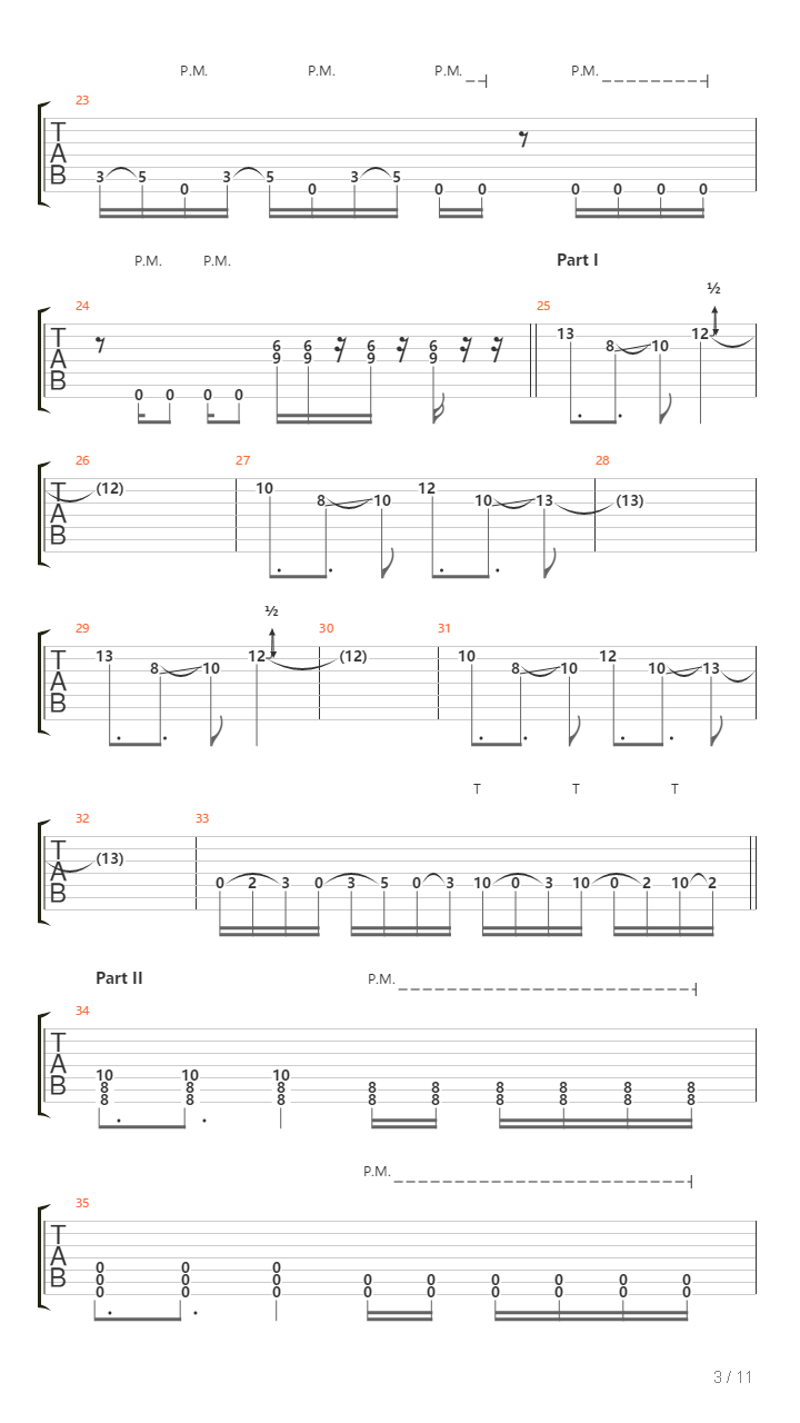 Tesla吉他谱