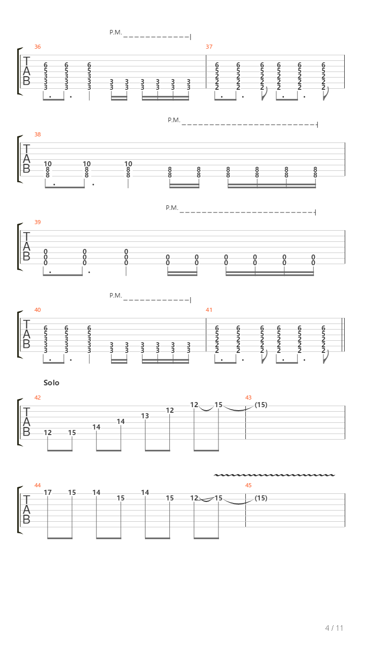 Tesla吉他谱