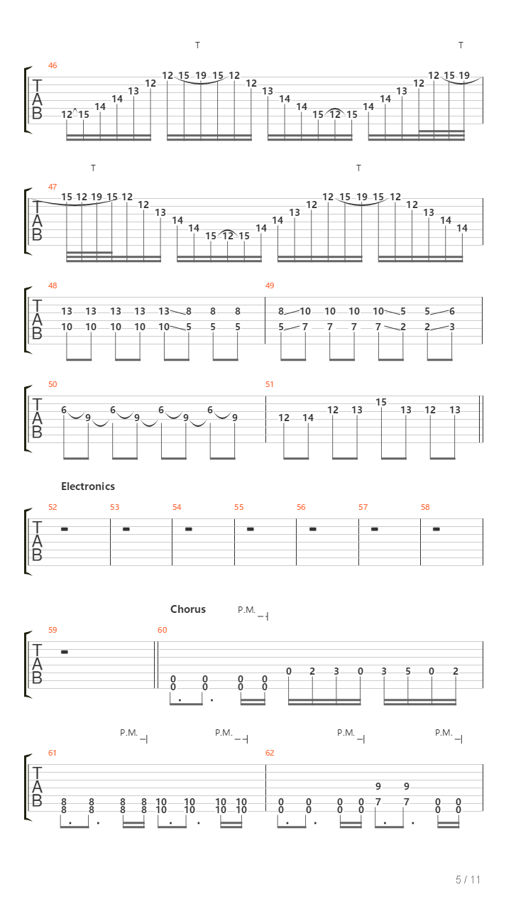 Tesla吉他谱