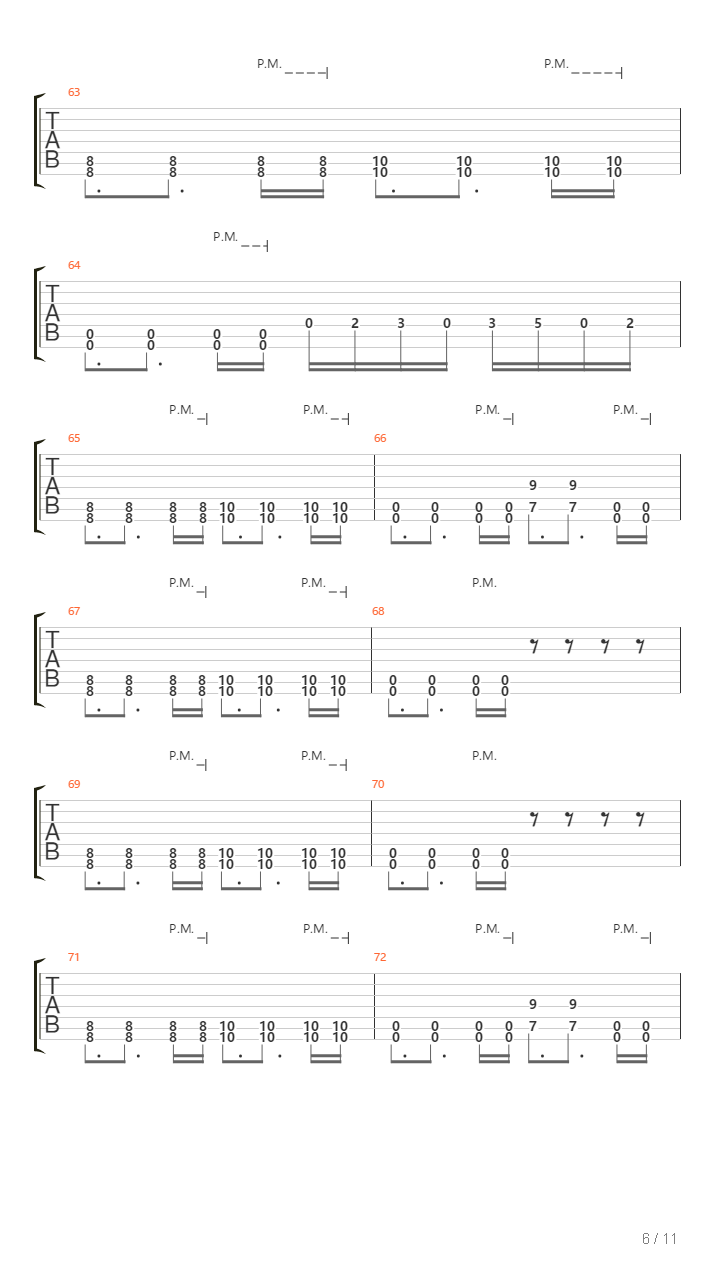 Tesla吉他谱