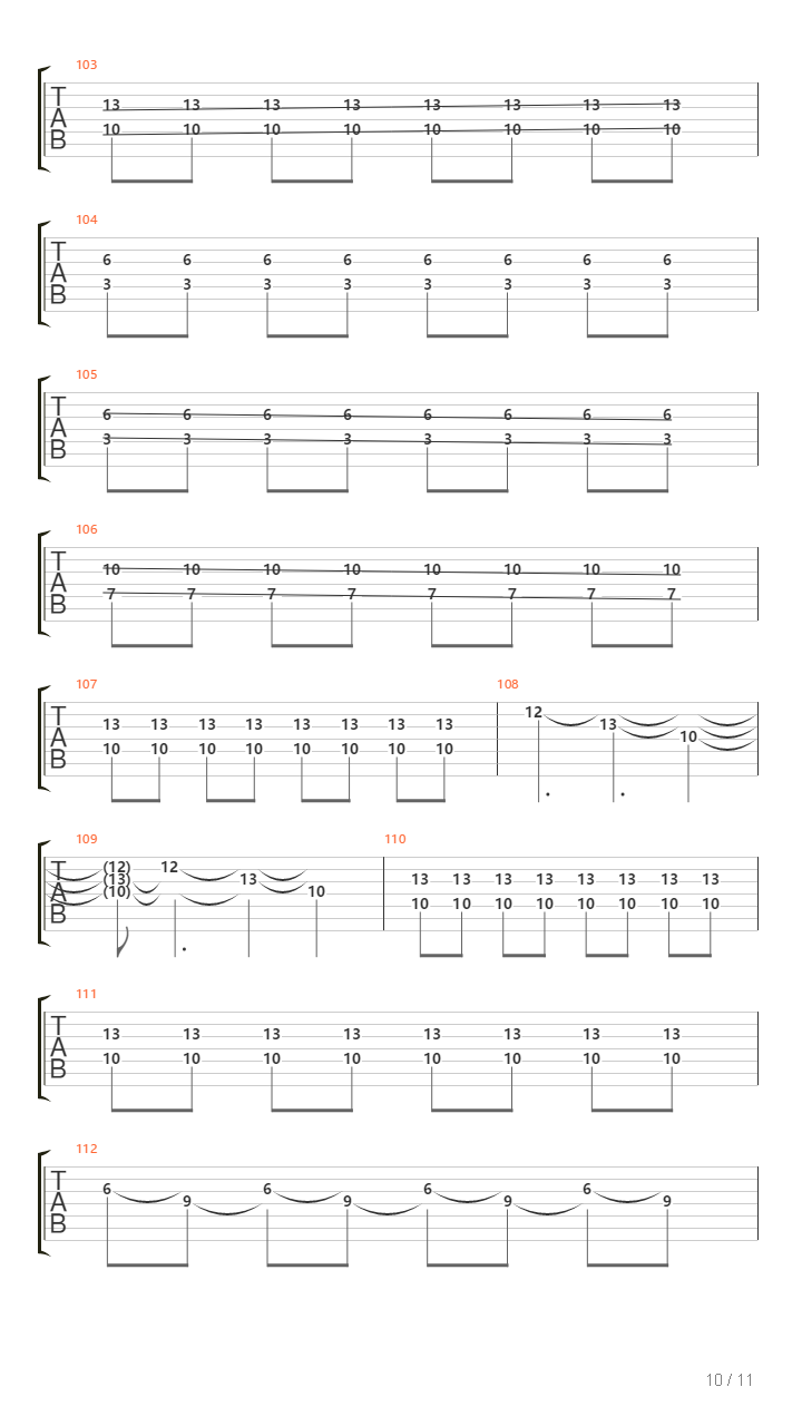 Tesla吉他谱