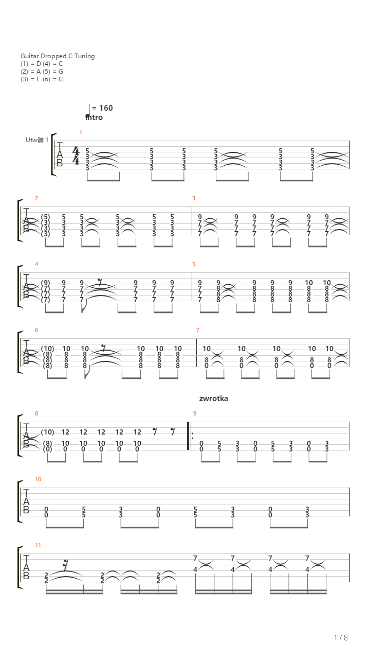 Polucje Nocne吉他谱