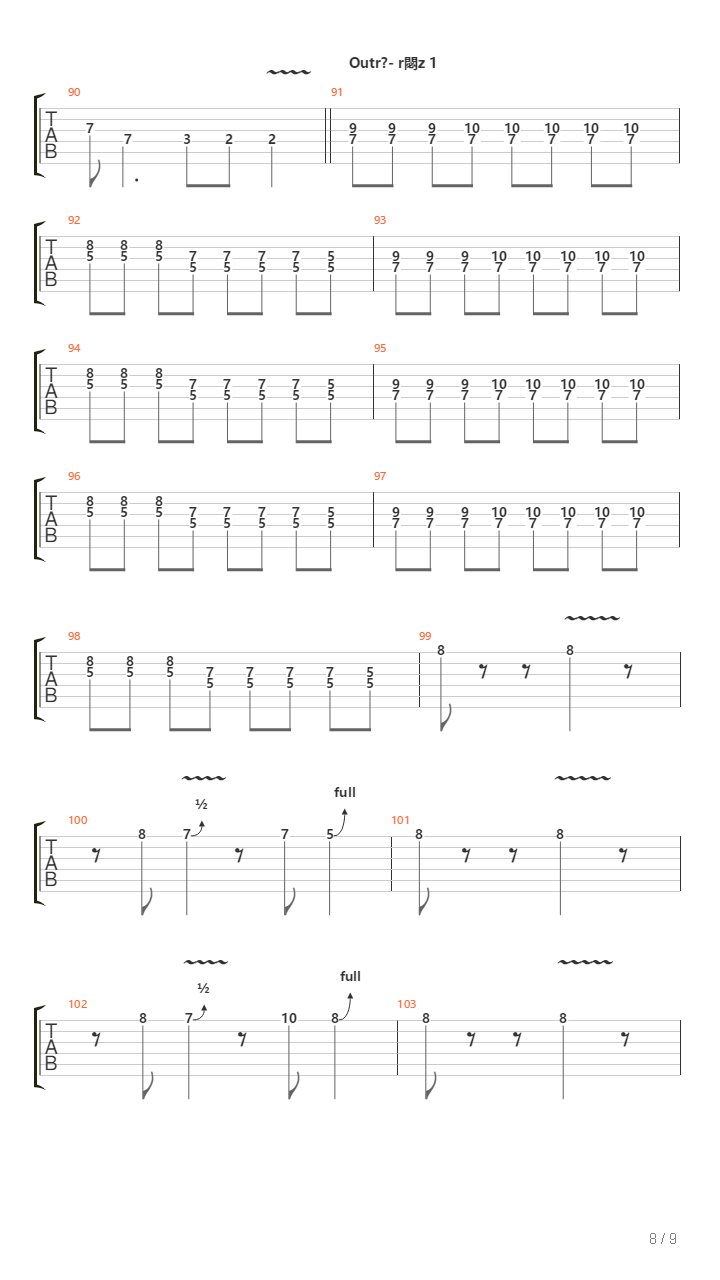 A Jel吉他谱