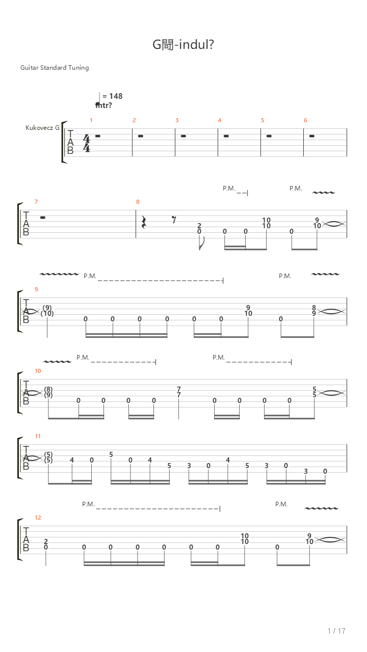 Gep Indulo吉他谱