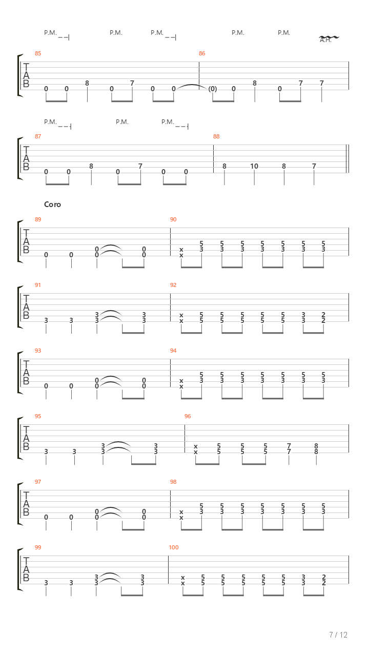 Lo Vi Venir吉他谱