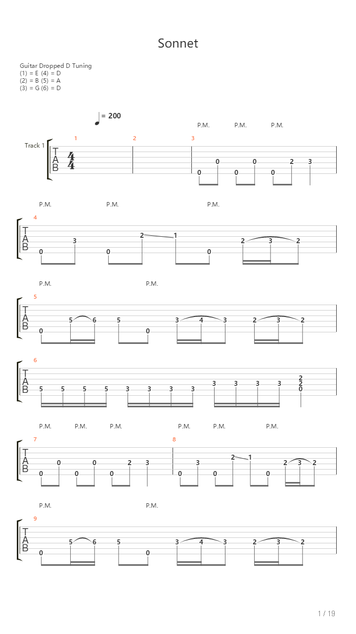 Sonnet吉他谱