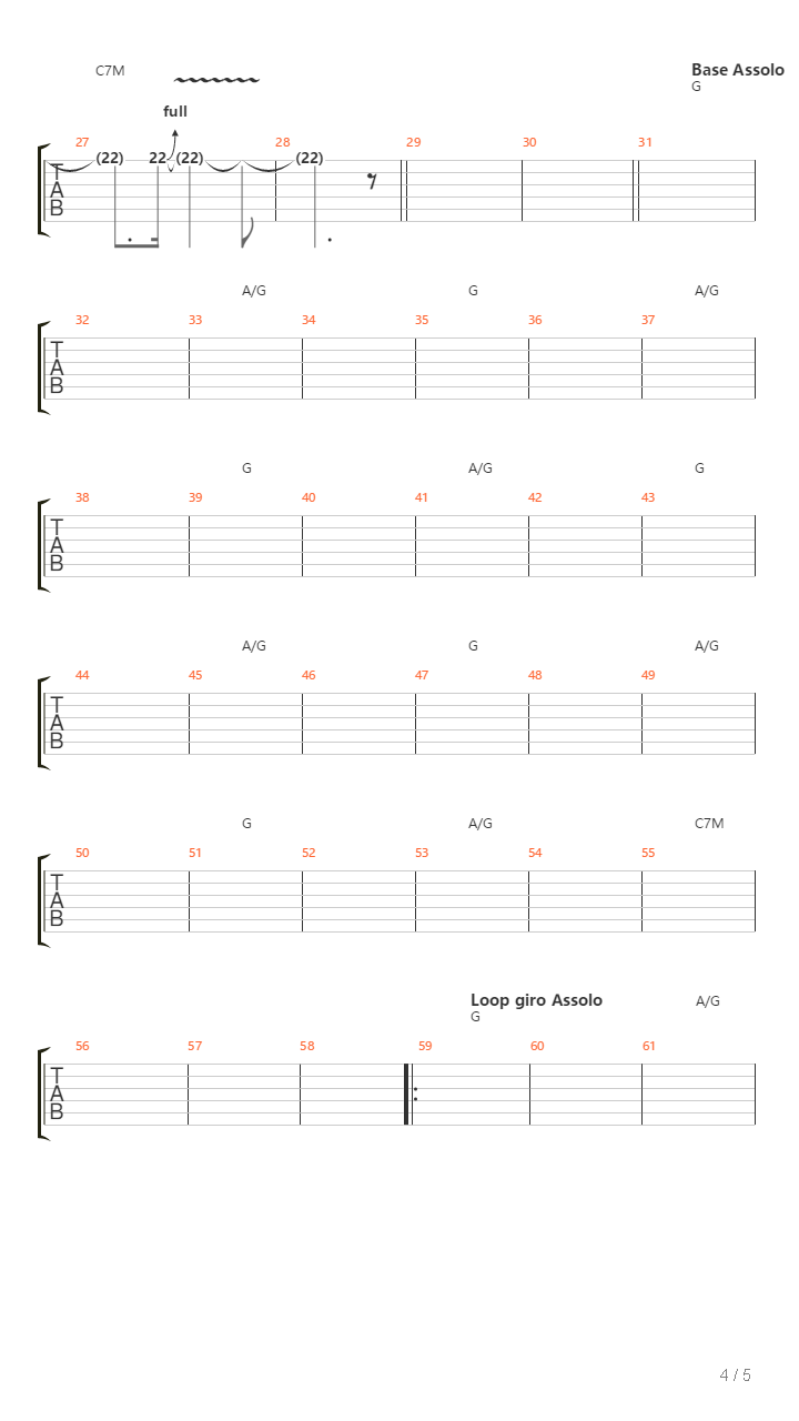 Altri Cazzi Stessi Culi吉他谱