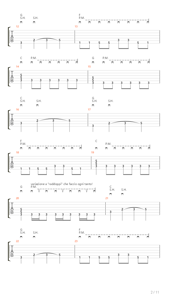 Preda Del Raptus Anale吉他谱