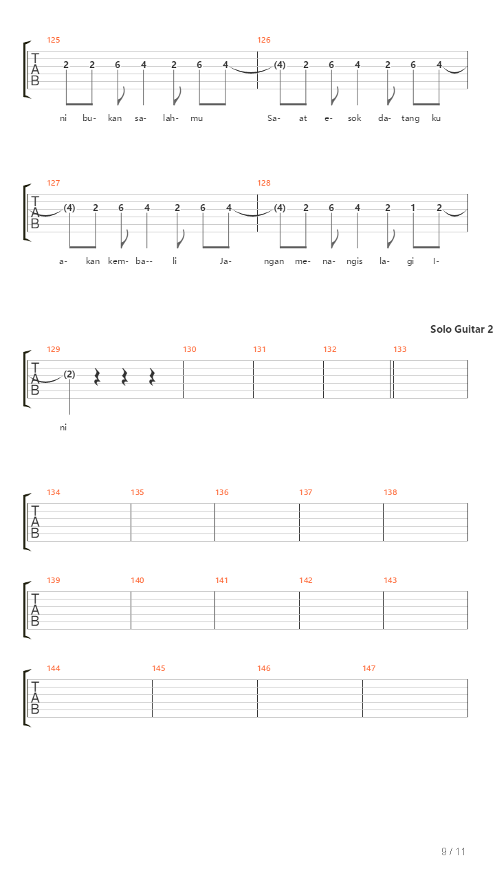 Berbagi Cerita吉他谱