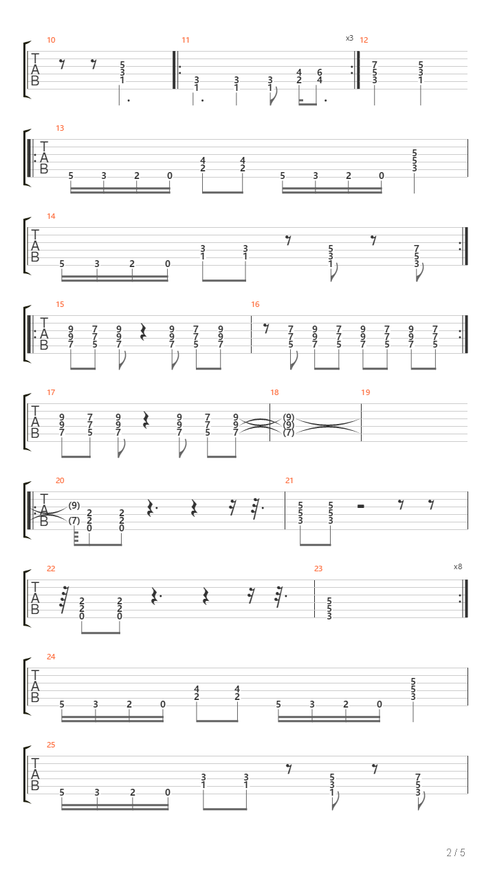 The Anguish And Betrayal吉他谱