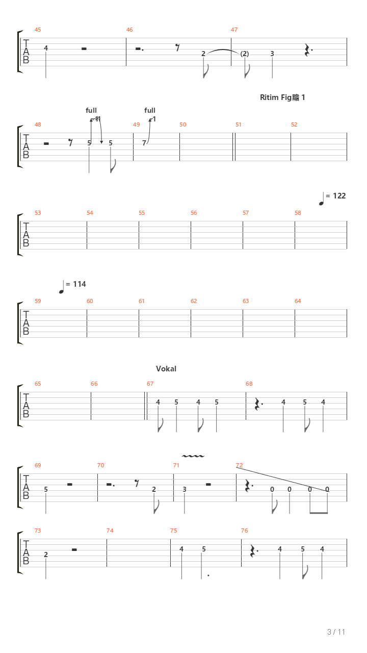 Siyah Beyaz吉他谱