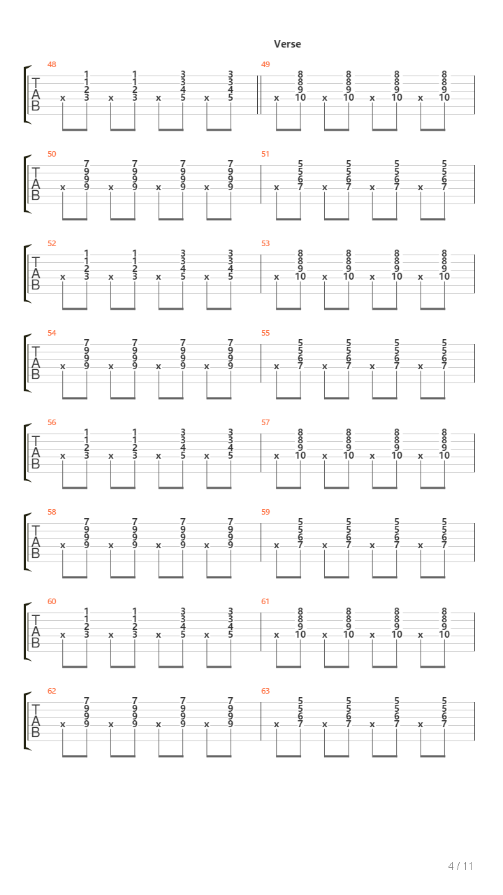 Ultima Notte吉他谱