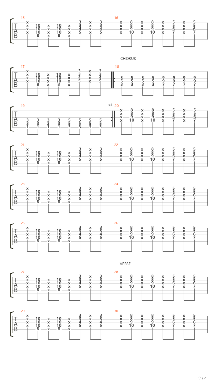 Vicino吉他谱